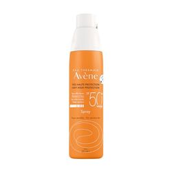 Avene 3 mleczne solarne, ochrona SPF50 +, odporna na działanie wody, 200 ml, biały, 200 ml (1 opakowanie).