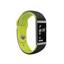 SBS Smartwatch Go Life Watch HR fitnesstracker, touchscreen-display, stappenteller, tijd, datum, hartslagmeter, slaapkwaliteit, melding bij sociaal en oproepen, muziekweergave