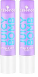 Essence Cosmetics Juicy Bomb Glossy Butter Balsamo Labbra, Naturale, Lucida, Rugiadosa, 2.5 g (Confezione da 2)