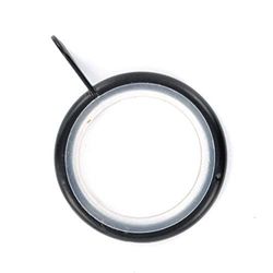 Merriway BH05503 (24 Pcs) Silent Running Curtain Drapery Pole Rod Ring Fixed Eye Black Inner Dimension 32mm - Pack of 24 Pieces