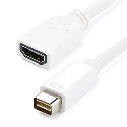 StarTech.com MDVIHDMIMF - Adaptador HDMI a Mini DVI (Hembra HDMI, Conector Macho Mini DVI, para Apple MacBook y iMac) Blanco