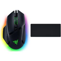 Razer Gigantus V2 XXL- Tapis de Souris Gaming Souple pour la rapidité et Le contrôle & Basilisk V3 - Souris Gaming avec Fil, capteur Optique 26K DPI, Interrupteur de Souris de Jeu Le Plus Rapide