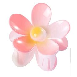 nijosa Hawaiian Flower Hair Clips, Flower Hair Accessories Gifts for Women, Gradient Flower Hairpin for Girls and Women, ABS Flower Non Slip Jumbo Clips, Gradient Powder