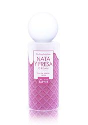 PARFUMS SAPHIR Fruits Attraction Nata y Fresa Cream, Eau de Toilette da Donna, Cipriata, 100 Ml