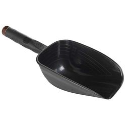 Pala per mangime piccola, 17 x 9,5 x 7 cm, 0,5 litri, colore nero