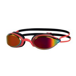 Zoggs Fusion Air Titanium Rood Zwart Gespiegeld Rood