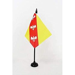 AZ FLAG bordsflagga Grand-Gouvernement de Lorraine-et-Barrois 15 x 10 cm - liten Lorrain kontorsflagga 10 x 15 cm