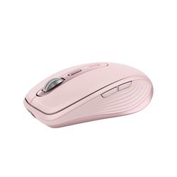 Logitech MX Anywhere 3S Souris Sans Fil Silencieuse, Compacte, Défilement Rapide, Suivi toute Surface en 8K DPI, Boutons Programmables, USB C, Bluetooth, Windows PC, Linux, Chrome, Mac - Rose