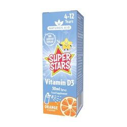 Natures Aid Super Stars Kids Vitamin D3 Spray 30ml