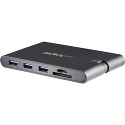 StarTech.com Docking Station USB-C com HDMI e VGA - para Mac e Windows -3x USB 3.0 - SD / micro SD - PD 3.0 - adaptador USB C para USB 3.0
