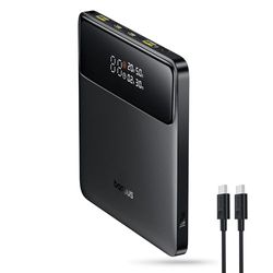 Baseus Laptop Power Bank 20000 mAh 100W Fast Charging, Slim Battery Pack Portable Charger, Blade H1 for Laptops, iPad, iPhone 16 Pro, Switch, Steam Deck, Samsung Galaxy S23, AirPods, 2024 Version