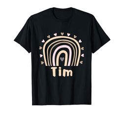 Tim Rainbow Personalizzato Tim Compleanno Nome Regalo Maglietta