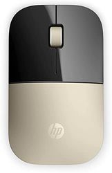 HP Z3700 Mouse Wireless, Sensore Preciso, Tecnologia LED Blue, 1200 DPI, 3 Pulsanti, Rotella Scorrimento, Ricevitore USB Wireless 2.4 GHz Incluso, Design Pratico e Confortevole, Oro