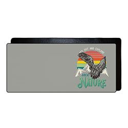 Gaming Mouse Pad da gioco rettangolare in tessuto stampato in digitale, fondo antiscivolo, bordo cucito nero per FPS, MOBA, giochi per giocatore singolo XL, dimensioni: 90X40 cm