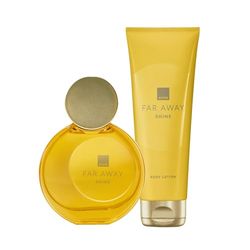 Avon Far Away Shine Duo, Eau de Parfum 50ml & Body Lotion 125ml, Notes of Pink Pepper & Golden Musk, Cruelty Free