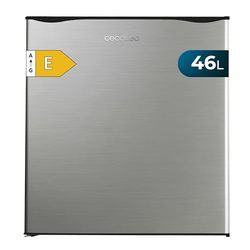 Cecotec Petit Réfrigérateur Mini Bar 46L GrandCooler 20000 SilentCompress Inox E. Hauteur 48,7 cm, Largeur 48 cm, Basse Consommation, Porte Réversible, Fonctionnement Cyclique, Inox.