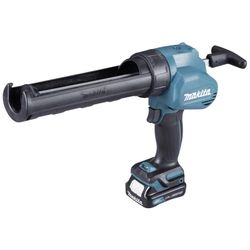 Makita CG100DSYEX - Pistola de calafateo con batería y cargador en maletín de transporte (150 W, 10,8 V), color azul con 2 baterías de 1,5 Ah