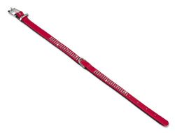 Nobby, collare per cani con due file Swarovski, 37 cm x 17/19 mm, rosso