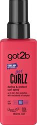 got2b gotcurlz Define & Protect Curl Spray perfectly defines your curls and protects them against frizz up to 24 h.