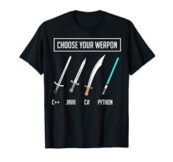 Python Elige tu arma - Codificación del programador Camiseta