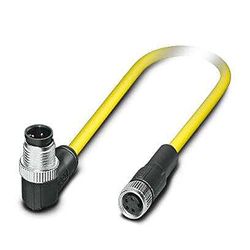 PHOENIX CONTACT SAC-4P-MR/1.5-542/M8 FS SCO BK - Cable para sensor y actuador (4 pines, codificación A, 1,5 m de longitud, conector hembra M8), color amarillo