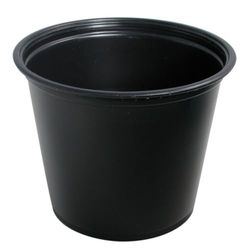 García de Pou 130,24 Pequenos frascos microfibra, 165 ml, diâmetro 5/7,4 x 6 cm, 250 unidades, preto