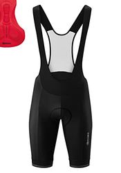 Gonso Sitivo Bib M, Cuissard à bretelles court pour homme, Avec peau de chamois Sitivo Confort, Haute élasticité et élastique en silicone antidérapant, Coupe ajustée, Noir, 3XL