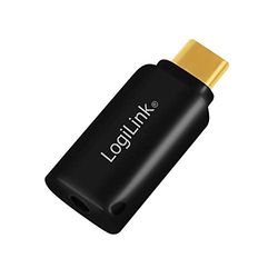 LogiLink UA0356 - Scheda audio USB tipo C (connettore TRRS da 3,5 mm) con convertitore digitale analogico (DAC) integrato per audio Hi-Fi Quality