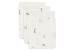 Jollein Myjka dla niemowląt – Jungle Jambo – 3 sztuki – 15 x 20 cm – 100% bawełna – rękawica do mycia dla niemowląt – certyfikat Öko-Tex