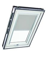 Original Roto Blackout Roller Blind ZRV Almost complete Blackout Guide Rail Silver For Roto Roof Windows Series Designo R6/R8, i8 and Classic 64/84 Size 054/118 | 05/11 Colour Light Grey