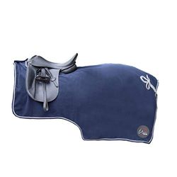 HKM Couverture de cheval-11706 Tapis de selle Bleu foncé 125 cm