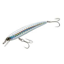 Yo-Zuri F1163-HSR Pins Minnow - Isca flutuante para mergulho, holográfico, prateado