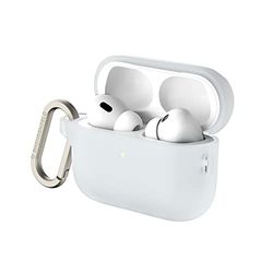 RhinoShield Funda Mosquetón Compatible con Apple [AirPods Pro 2] | Protección de Grado Militar Frente a caídas y arañazos, con Carga Inalámbrica - [Set estándar Transparent]