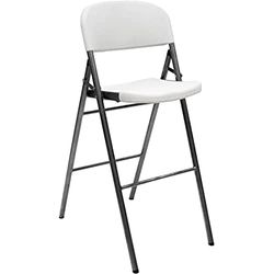 Saro GRENADA - Sedia da bar in acciaio, 68 x 47,5 x 109 cm, colore: Bianco