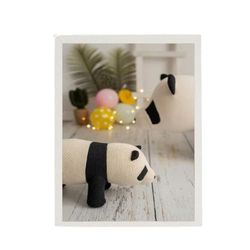 Crochetts Tableau multicolore 33 x 43 x 2 cm Ours Panda