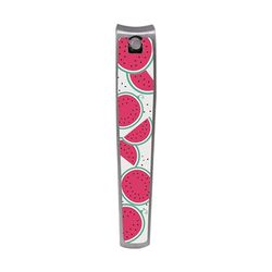PLIC BEAUTY - Tutti Frutti Watermelon Pedicure Nail Clippers - Stainless Steel - Integrated File and Nail Cleaner - Bright Fruit Design - Precision and Durability - Ergonomic Foot Care Accessory