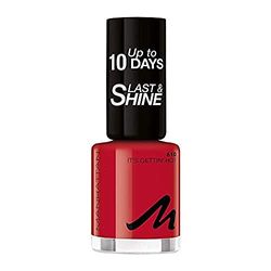 Manhattan Last och Shine-nagellack, nr 610 It's Gettin' Hot, 1-pack (1 x 10 ml)