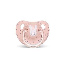 Suavinex Hygge Baby 306582 Konijn Baby fopspeen met anatomische speen voor baby's vanaf 18 maanden, roze