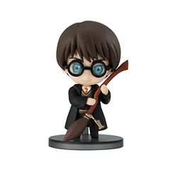 Chibi Masters Bandai Figurine Harry Potter | Poupée Harry Potter de 8 cm Tenant Un Balai | Objets de Collection Magiques pour Adultes et Enfants