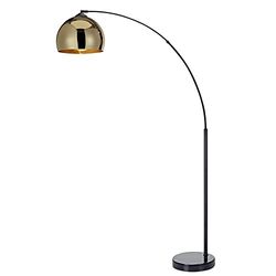 Candeeiro LED de pé padrão curvo e cromado Arquer Versanora VN-L00012-EU