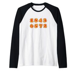 1-8-4-3-6-5-7-2 Camiseta Manga Raglan