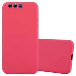 Cadorabo Custodia per Huawei P10 PLUS in CANDY ROSSO - Morbida Cover Protettiva Sottile di Silicone TPU con Bordo Protezione - Ultra Slim Case Antiurto Gel Back Bumper Guscio