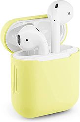 Skyddsfodral för Apple Airpods 2 silikonfodral Airpod-fodral med perfekt passform (gul)