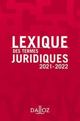 Lexique des termes juridiques