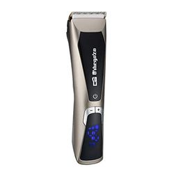 Orbegozo CTP 3500 Professionele tondeuse, waterdicht, beweegbaar keramisch lemmet, zelfslijpend, stevig met titanium coating, 2 uur looptijd, 1400 mAh, 3 snelheden, 1 gram, 1 g