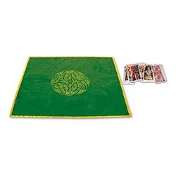 Tapis vert 80 x 80 cm Labyrinthe celtique