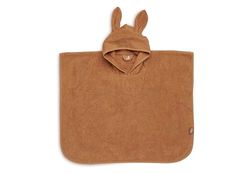 Jollein Badponcho 65x62 cm Caramel handdoek met capuchon handdoek Caramel | 533-550-00092