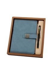 Coffret cadeau business - Carnet de notes magnétique de luxe en cuir - Journal intime - Bloc-notes - Carnet de notes A5 - Journal de conférence - Cadeau pour homme