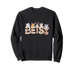 Betsy Cat Trees - Personalized Cute Name Word Art Sweatshirt