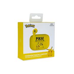 OTL Technologies Ecouteurs sans Fil Bluetooth V5.3 Pokemon Pikachu avec boîtier de Chargement. Jaune